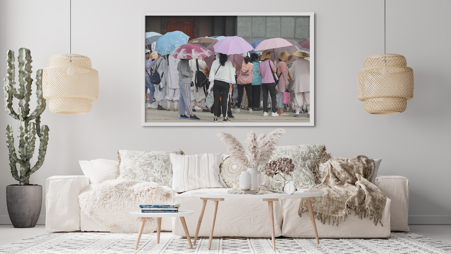The Umbrella Troopers original abstract contextualised office art modern decor photo print by Blair Montague Drake
